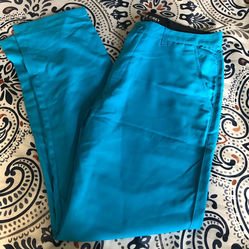 MATTE GREY golf pants Hawaiian ocean